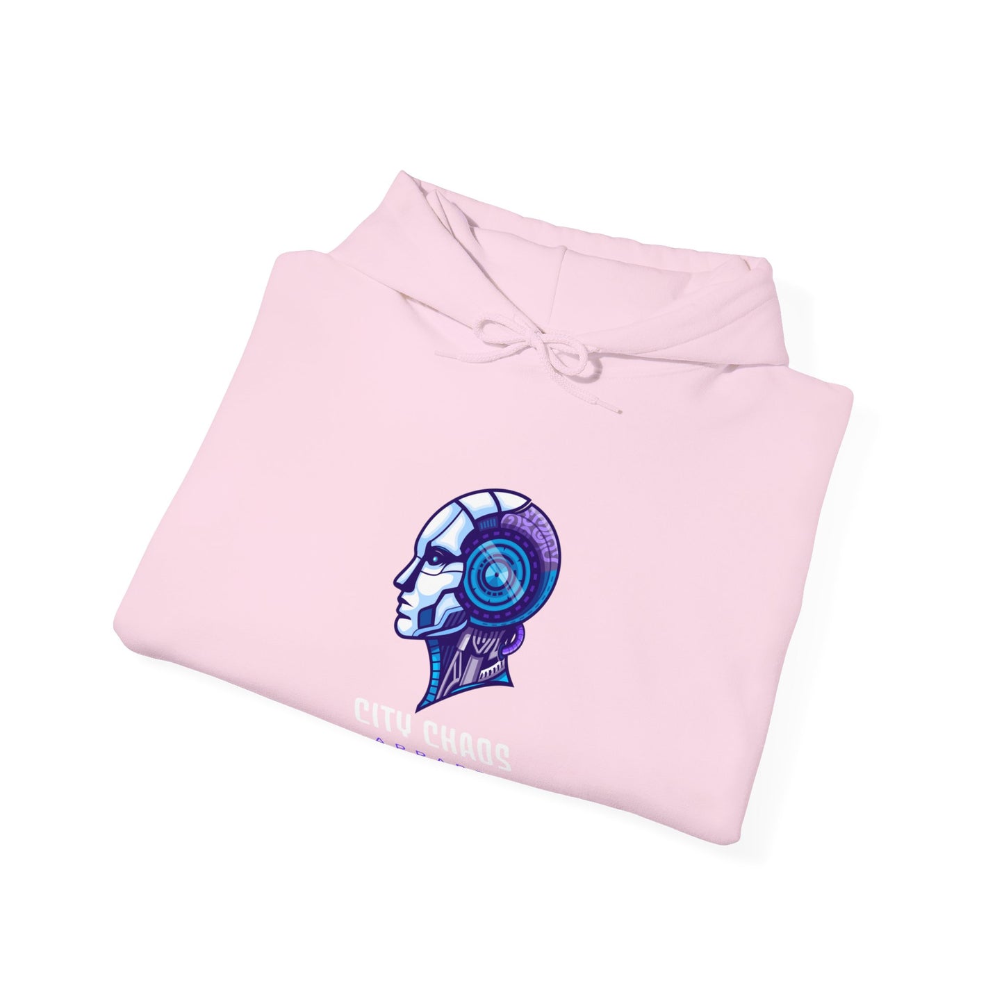 City Chaos Apparel Programmed Pain Light Pink Hoodie