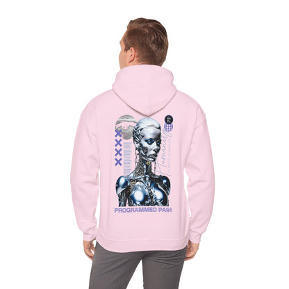 City Chaos Apparel Programmed Pain Light Pink Hoodie