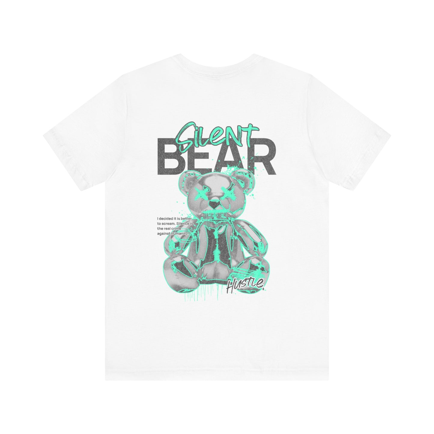 City Chaos Apparel Silent Bear White T-Shirt