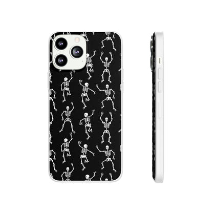 Halloween Skeletons Flexible Phone Cases – Compatible with iPhone 15, 14, 13, Pro, Pro Max & Plus