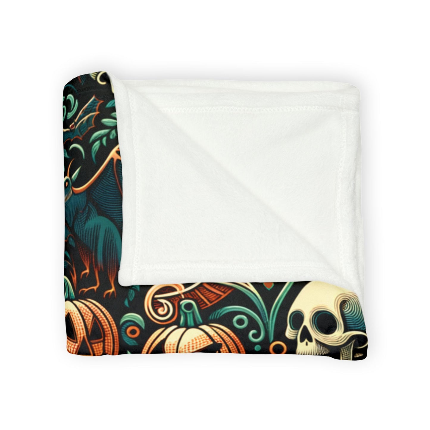 Pumpkin Patch Bones Blanket