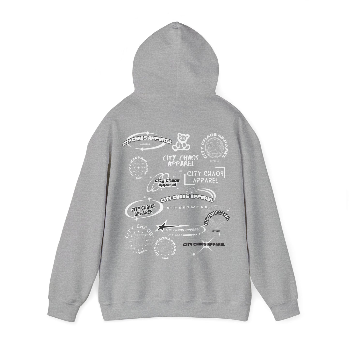 City Chaos Apparel Signature Sports Grey Hoodie