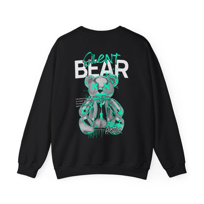 City Chaos Apparel Silent Bear Black Crewneck Sweatshirt