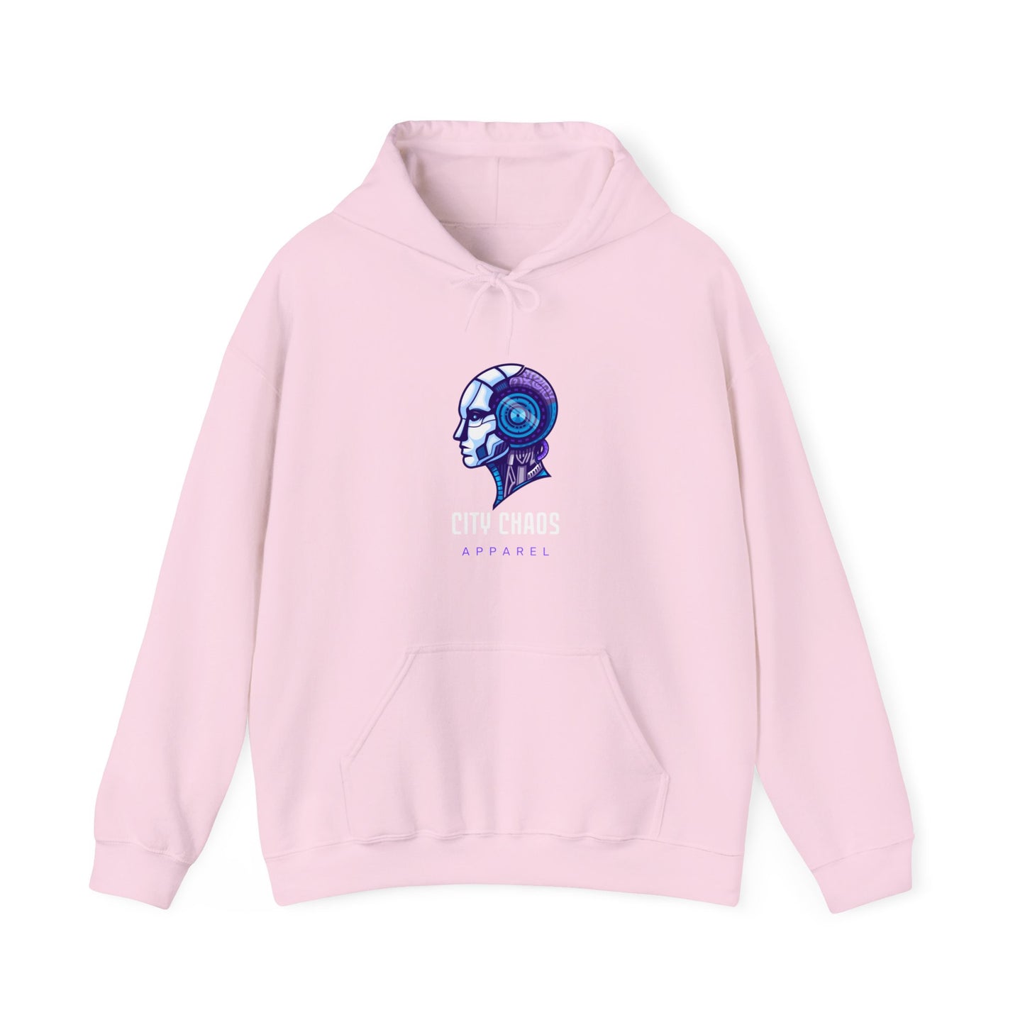 City Chaos Apparel Programmed Pain Light Pink Hoodie