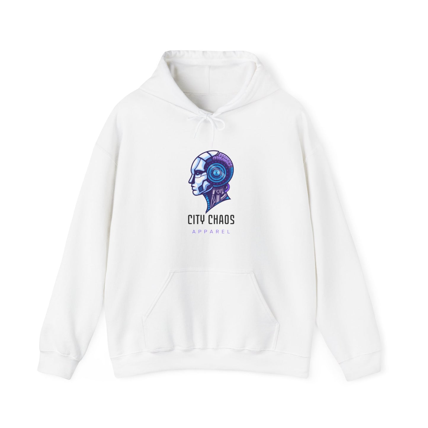 City Chaos Apparel Programmed Pain White Hoodie