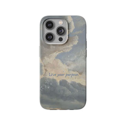 Live Your Purpose Flexible Phone Cases – Compatible with iPhone 15, 14, 13, Pro, Pro Max & Plus