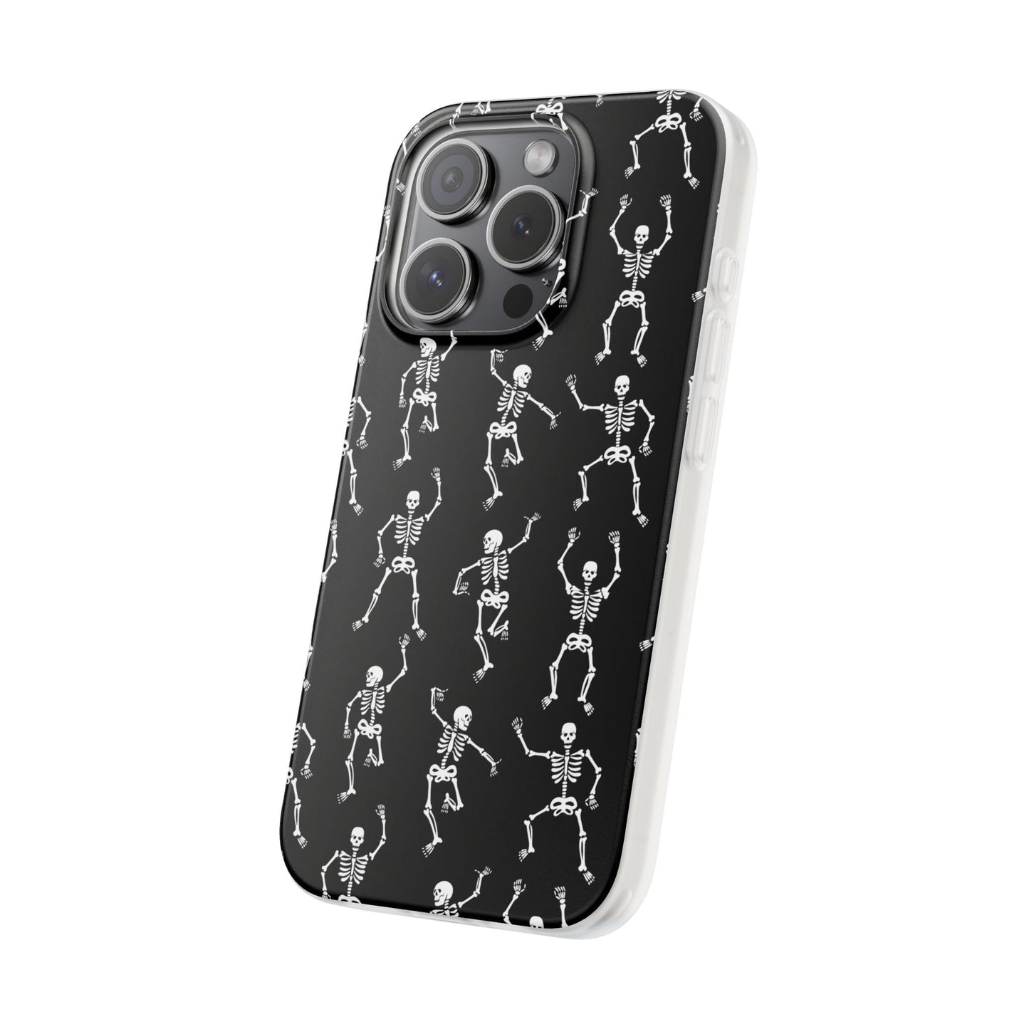 Halloween Skeletons Flexible Phone Cases – Compatible with iPhone 15, 14, 13, Pro, Pro Max & Plus