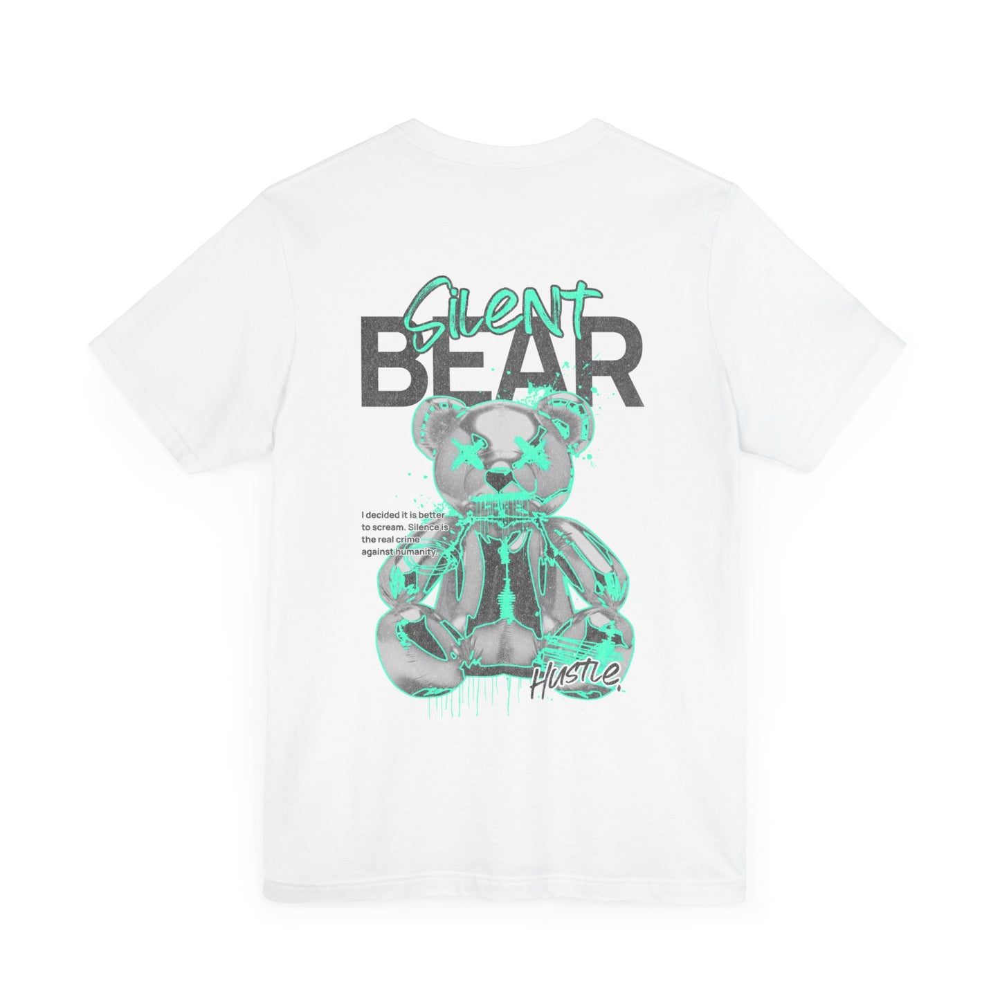 City Chaos Apparel Silent Bear White T-Shirt