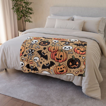 Skelly Snuggles Halloween Blanket