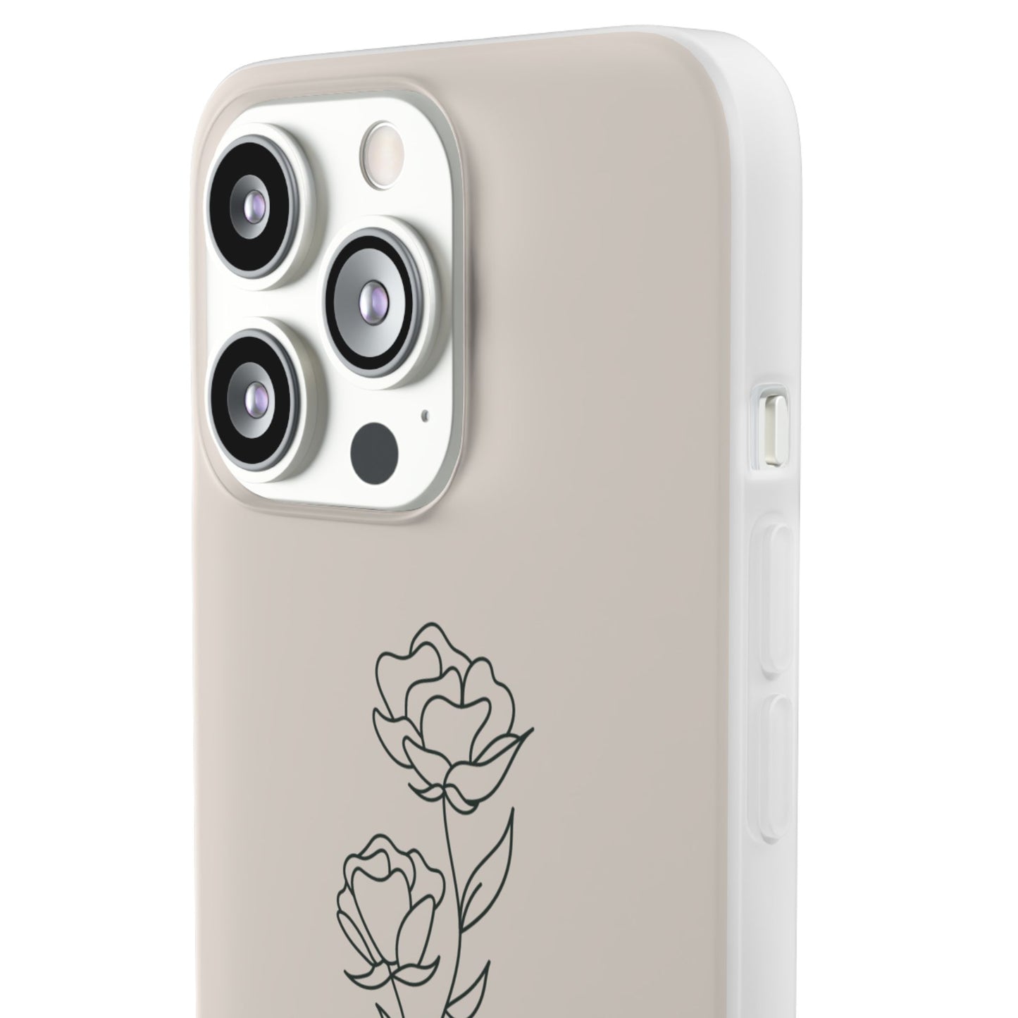 Simple Flower Flexible Phone Cases – Compatible with iPhone 15, 14, 13, Pro, Pro Max & Plus