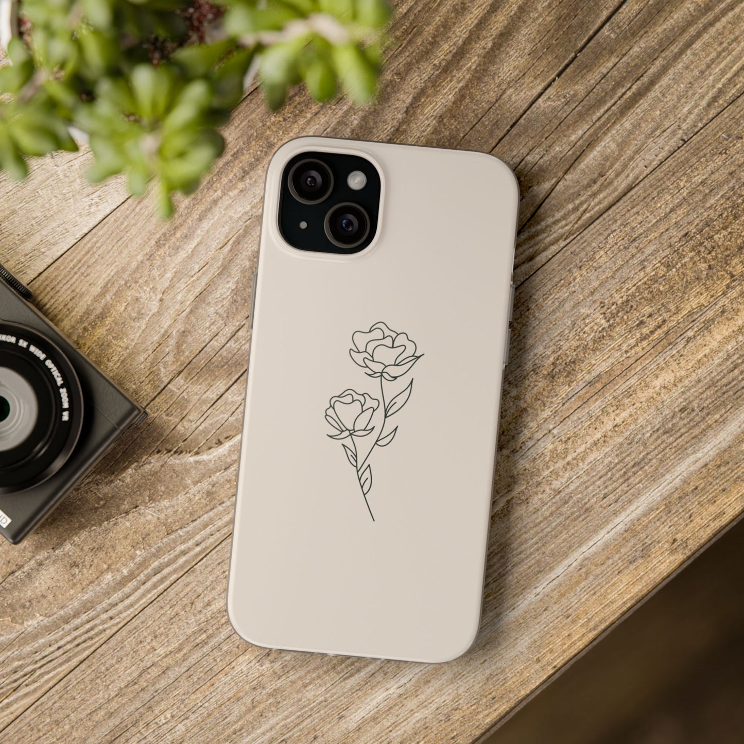 Simple Flower Flexible Phone Cases – Compatible with iPhone 15, 14, 13, Pro, Pro Max & Plus